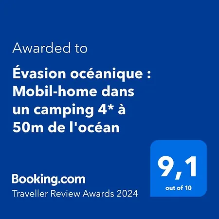 Evasion Oceanique : Mobil-home Dans Un 4* A 50m De L'ocean La Bétaudière